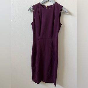 Calvin Klein Mini Eggplant Dress